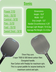 Alpha Sonic 2025 Pickleball Paddle